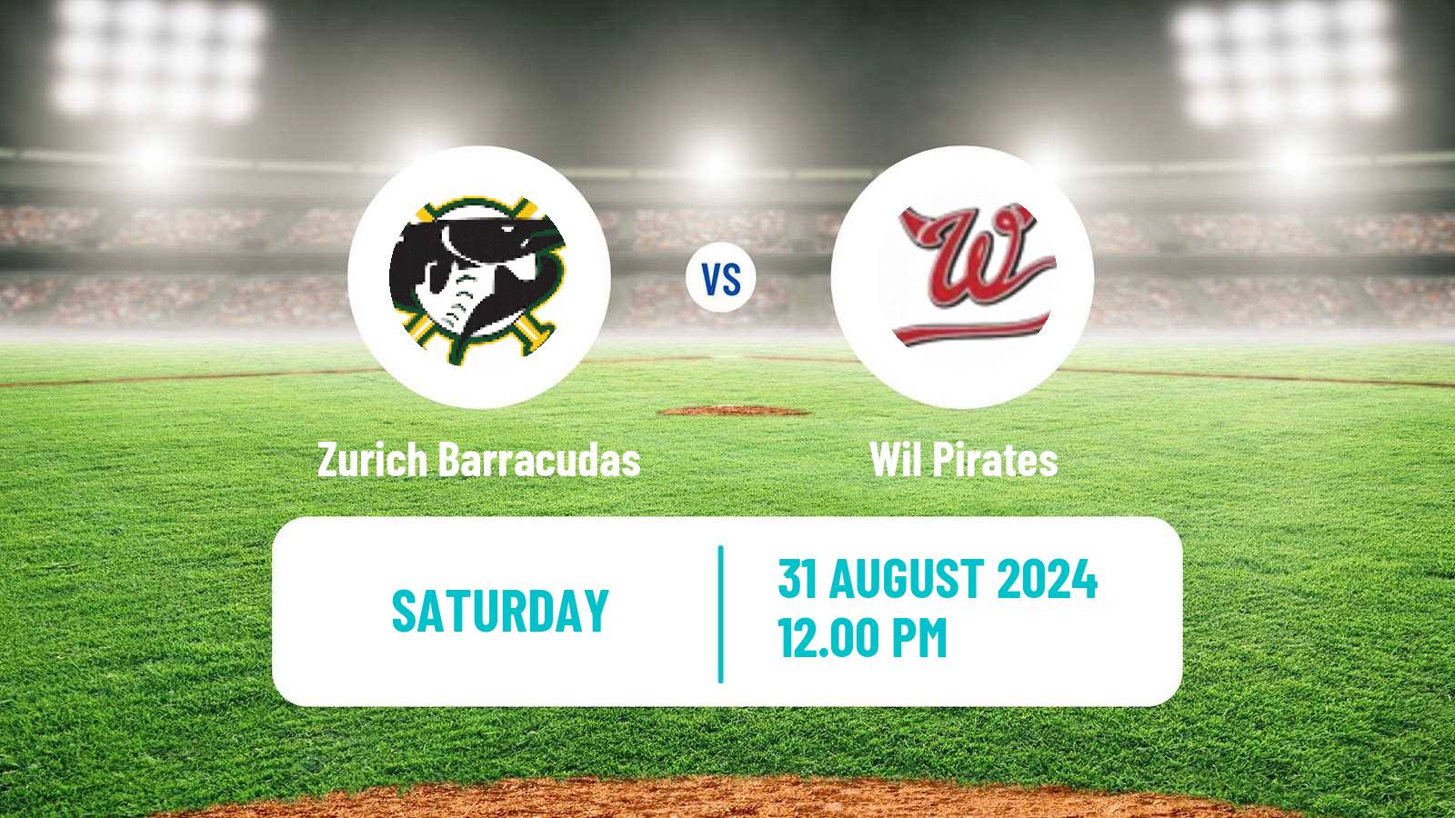 Baseball Swiss NLA Baseball Zurich Barracudas - Wil Pirates