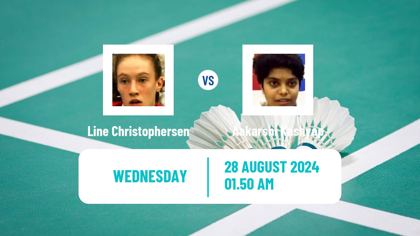 Badminton BWF World Tour Korea Open Women Line Christophersen - Aakarshi Kashyap