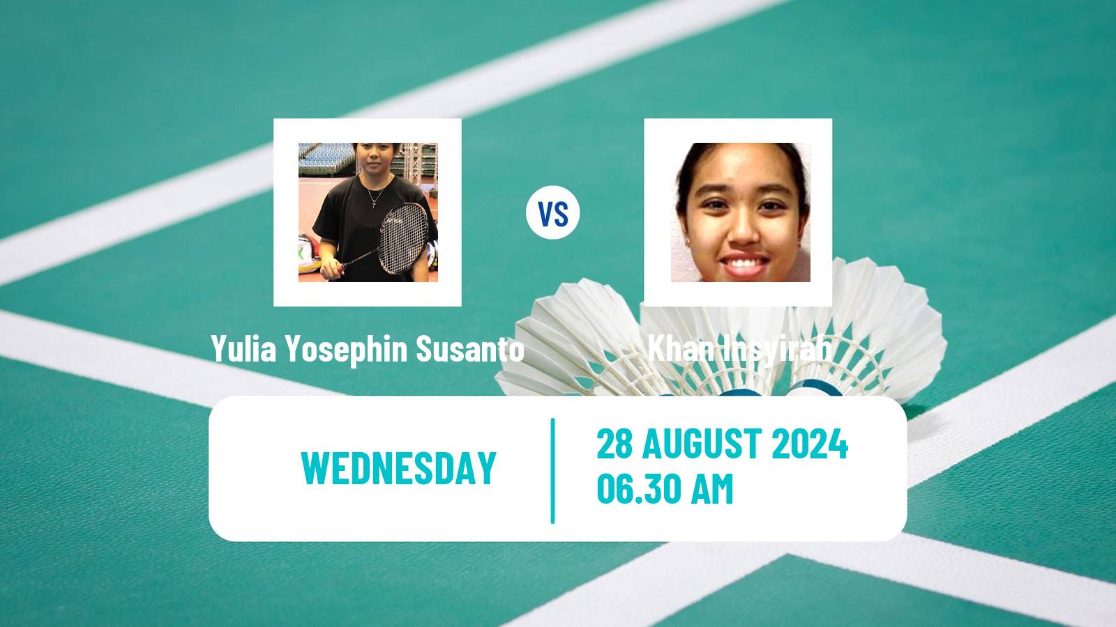 Badminton BWF World Tour Indonesia Masters 2 Women Yulia Yosephin Susanto - Khan Insyirah