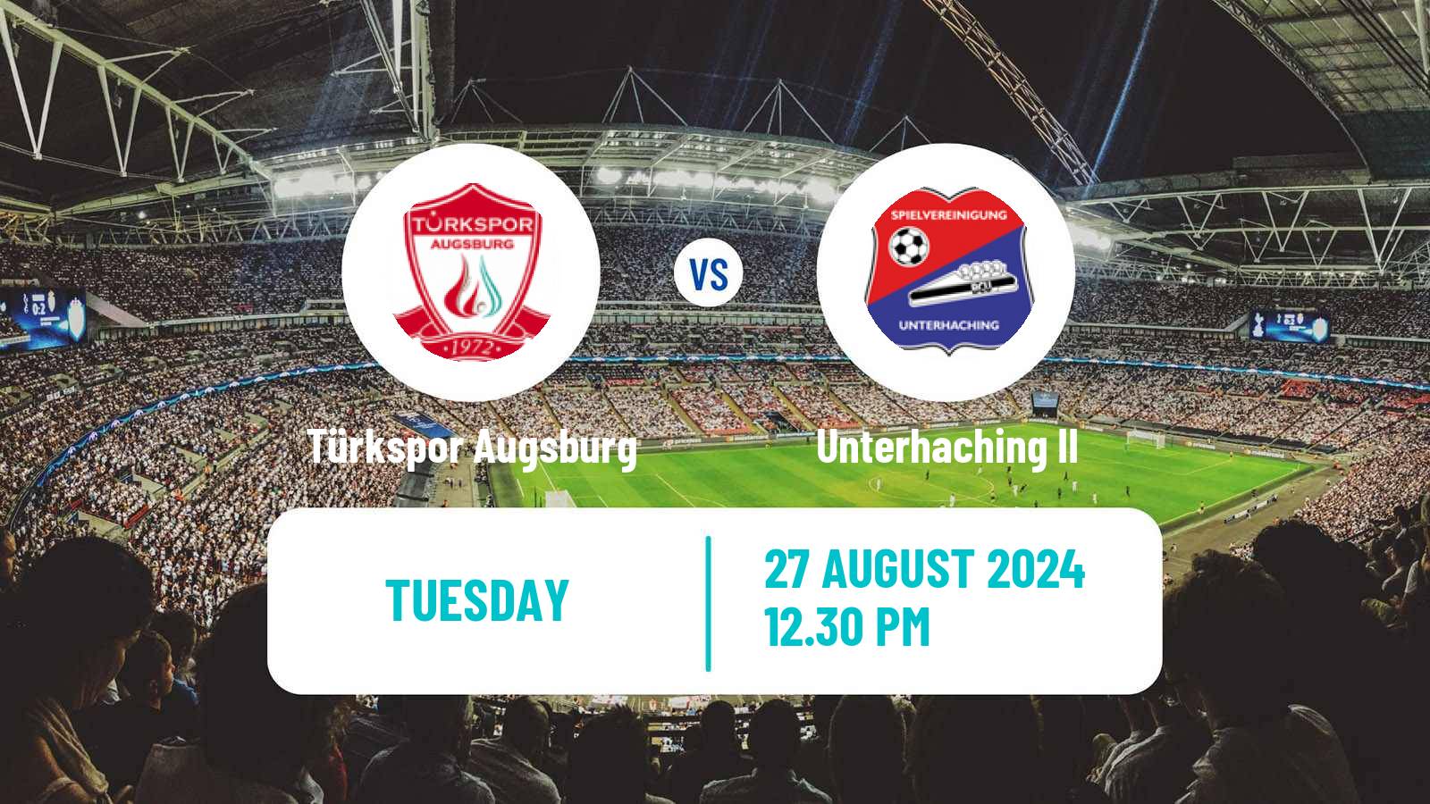 Soccer German Oberliga Bayern Süd Türkspor Augsburg - Unterhaching II