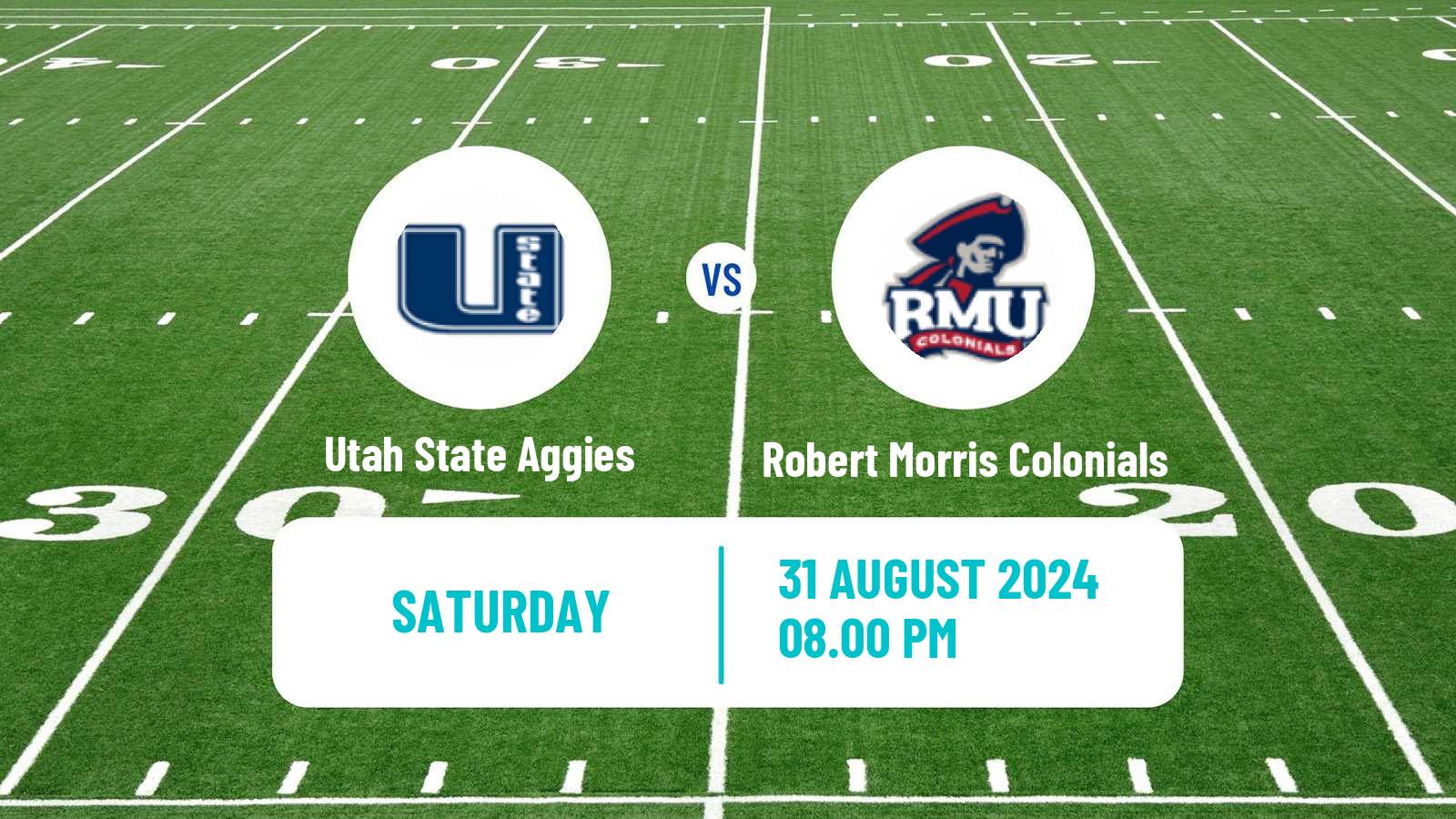 American football NCAA College Football Utah State Aggies - Robert Morris Colonials