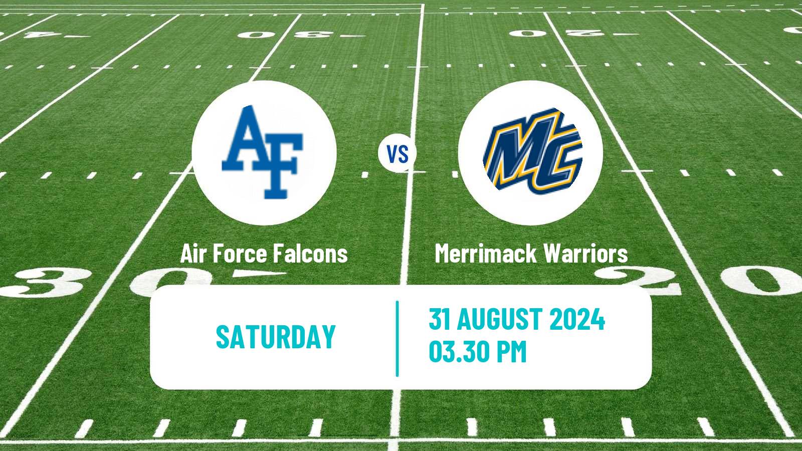 American football NCAA College Football Air Force Falcons - Merrimack Warriors