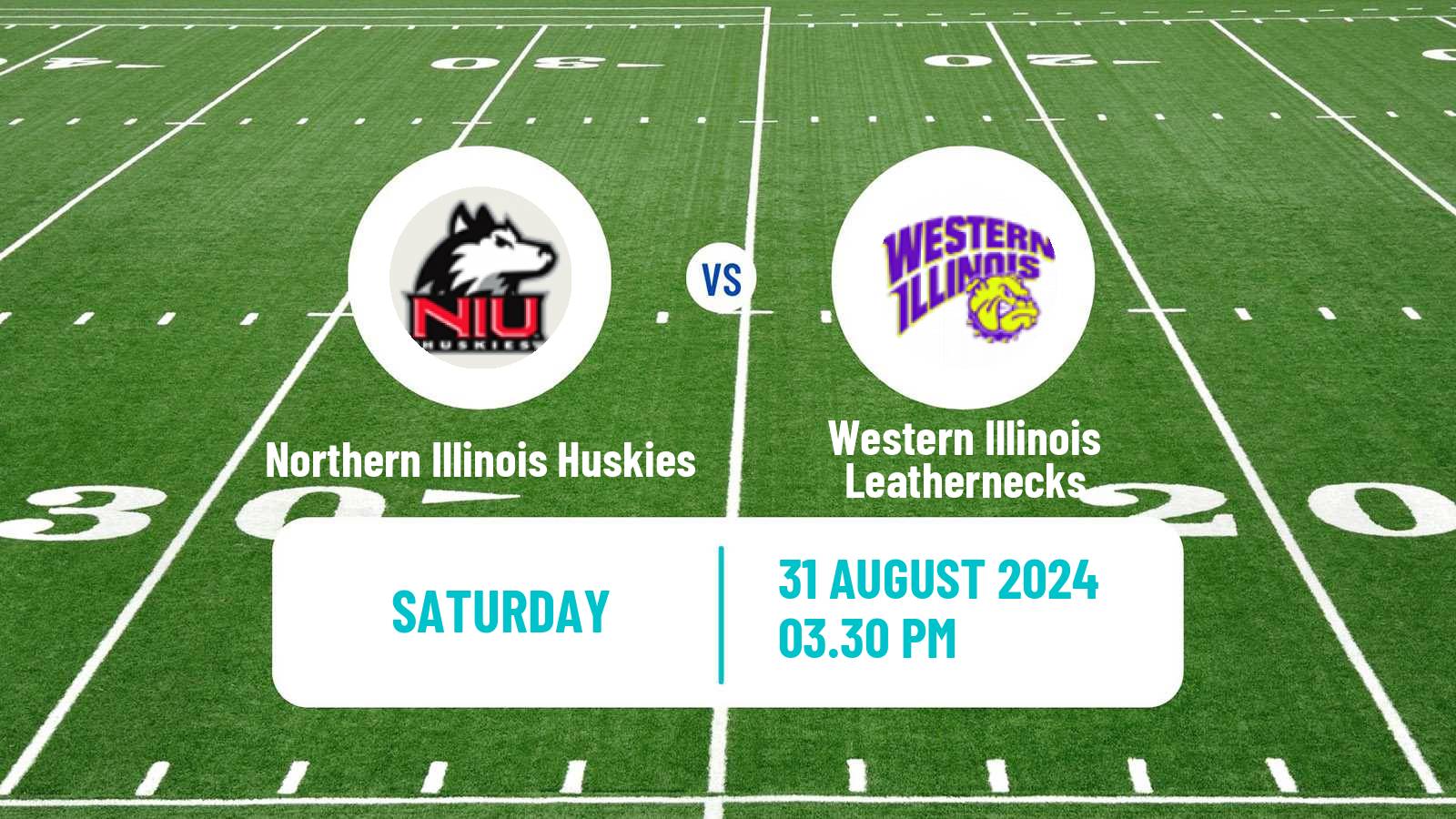 American football NCAA College Football Northern Illinois Huskies - Western Illinois Leathernecks