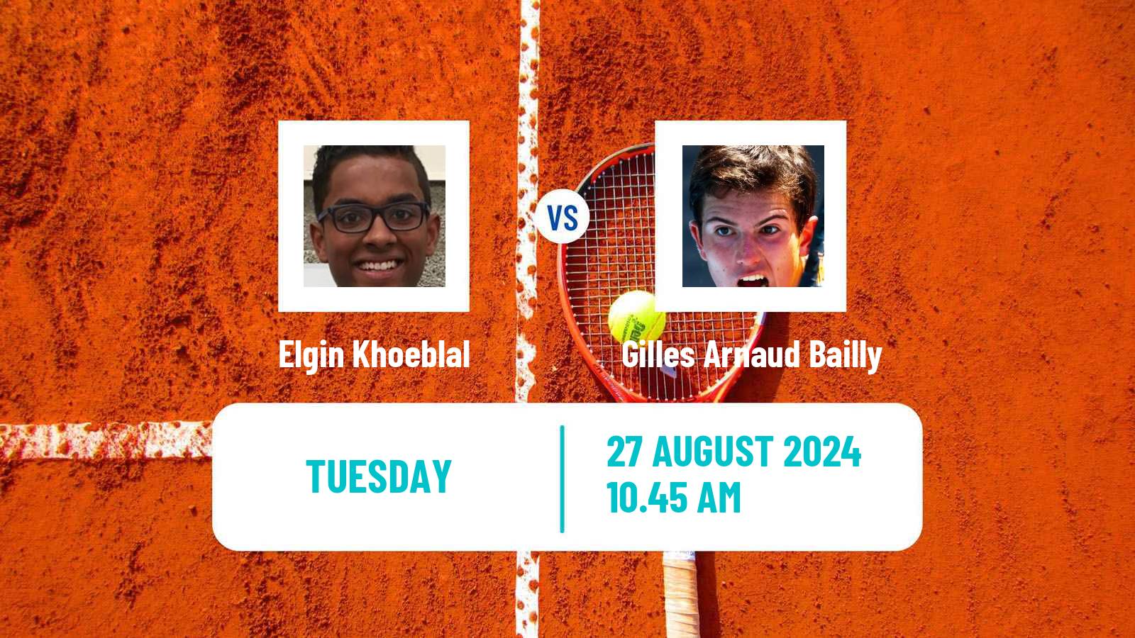 Tennis ITF M25 Oldenzaal Men Elgin Khoeblal - Gilles Arnaud Bailly