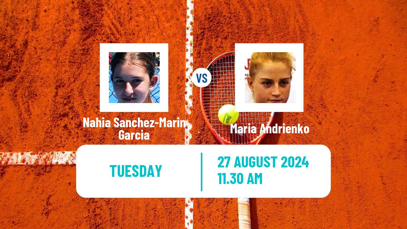 Tennis ITF W15 Valladolid Women Nahia Sanchez-Marin Garcia - Maria Andrienko