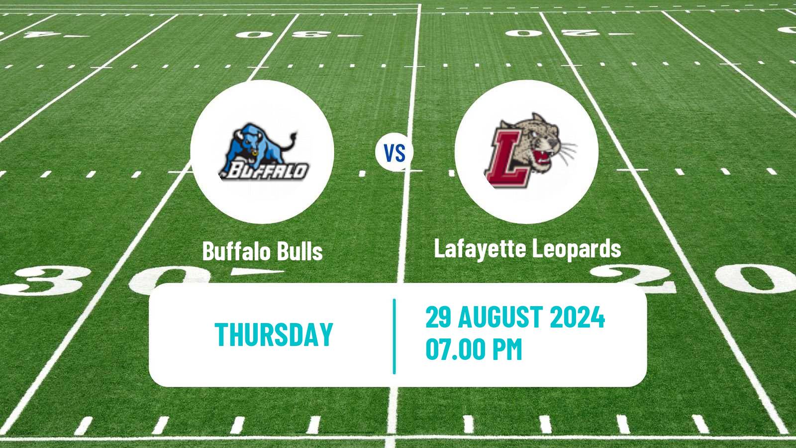 American football NCAA College Football Buffalo Bulls - Lafayette Leopards