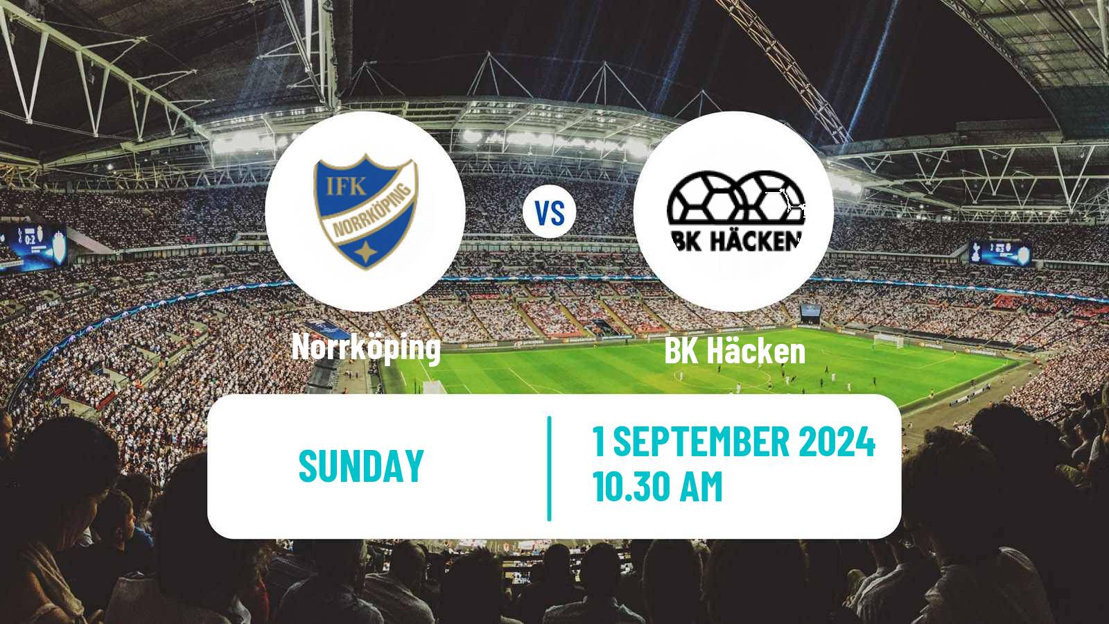 Soccer Swedish Allsvenskan Norrköping - Häcken