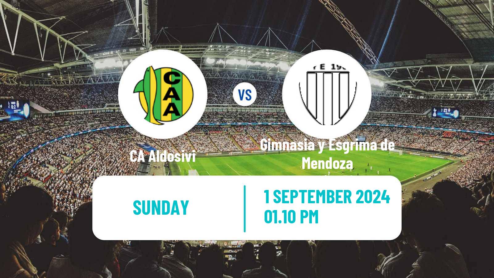 Soccer Argentinian Primera Nacional Aldosivi - Gimnasia y Esgrima de Mendoza