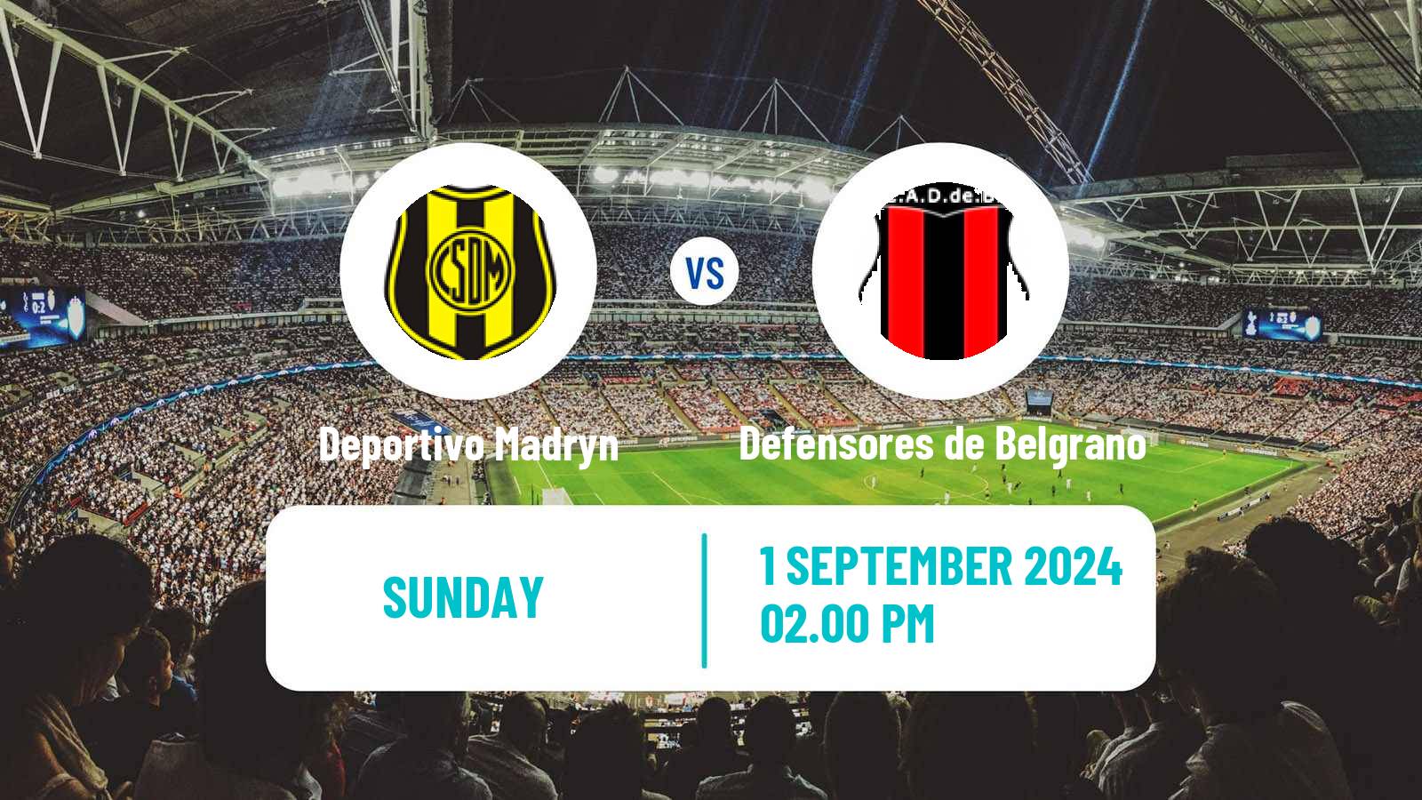 Soccer Argentinian Primera Nacional Deportivo Madryn - Defensores de Belgrano