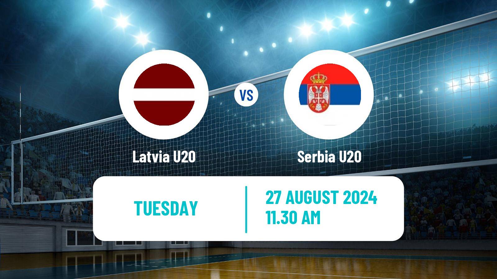 Volleyball European Championship U20 Volleyball Latvia U20 - Serbia U20