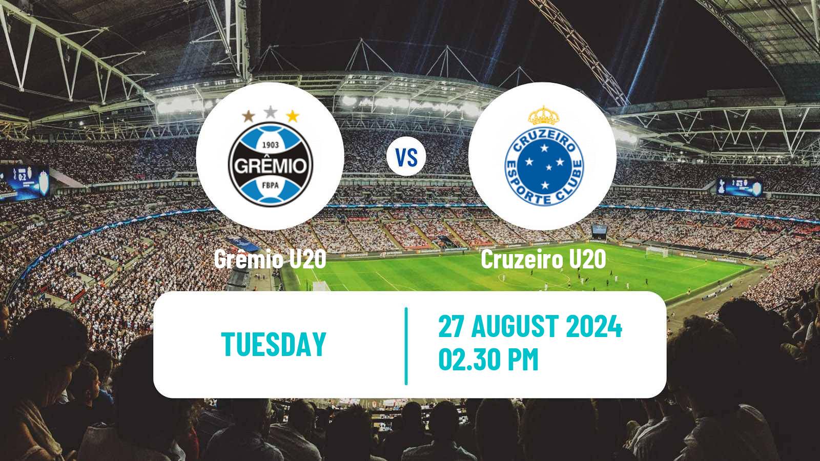 Soccer Brasileiro U20 Grêmio U20 - Cruzeiro U20