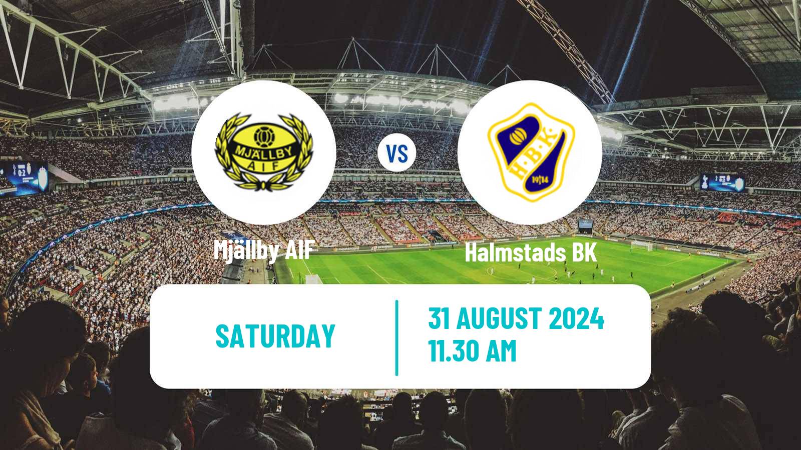 Soccer Swedish Allsvenskan Mjällby - Halmstad