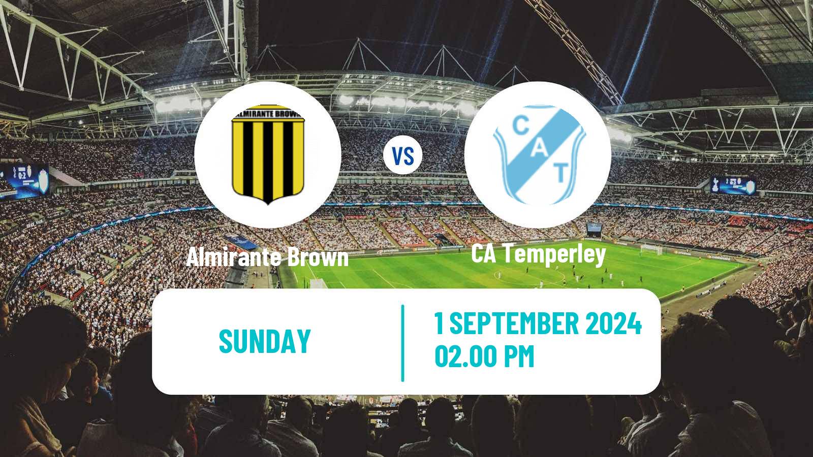 Soccer Argentinian Primera Nacional Almirante Brown - Temperley