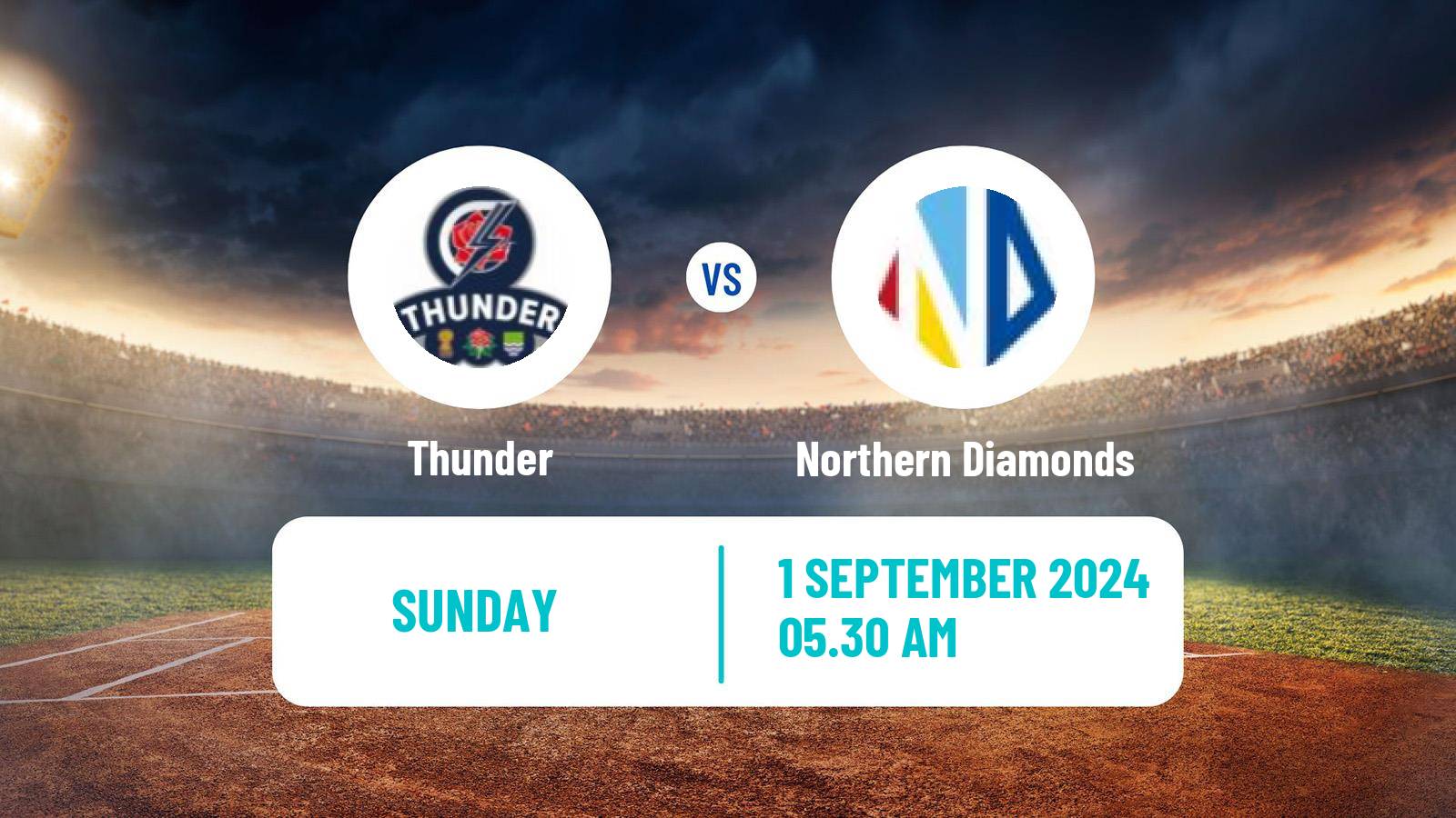 Cricket Rachael Heyhoe Flint Trophy Women Thunder - Northern Diamonds