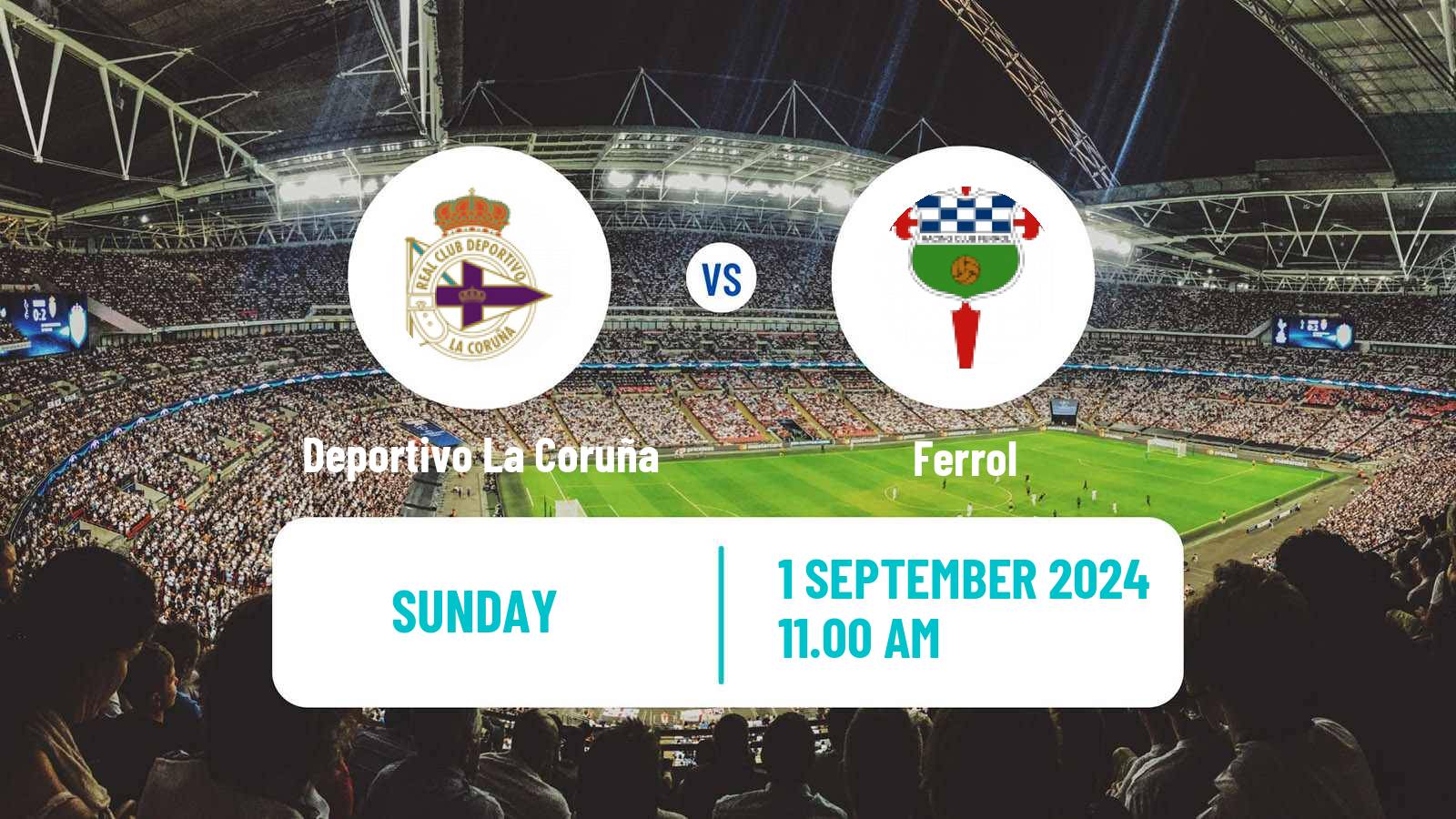 Soccer Spanish LaLiga2 Deportivo La Coruña - Ferrol