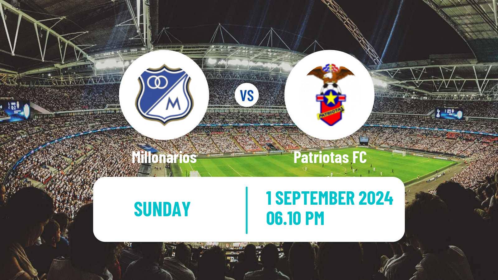 Soccer Colombian Primera A Millonarios - Patriotas