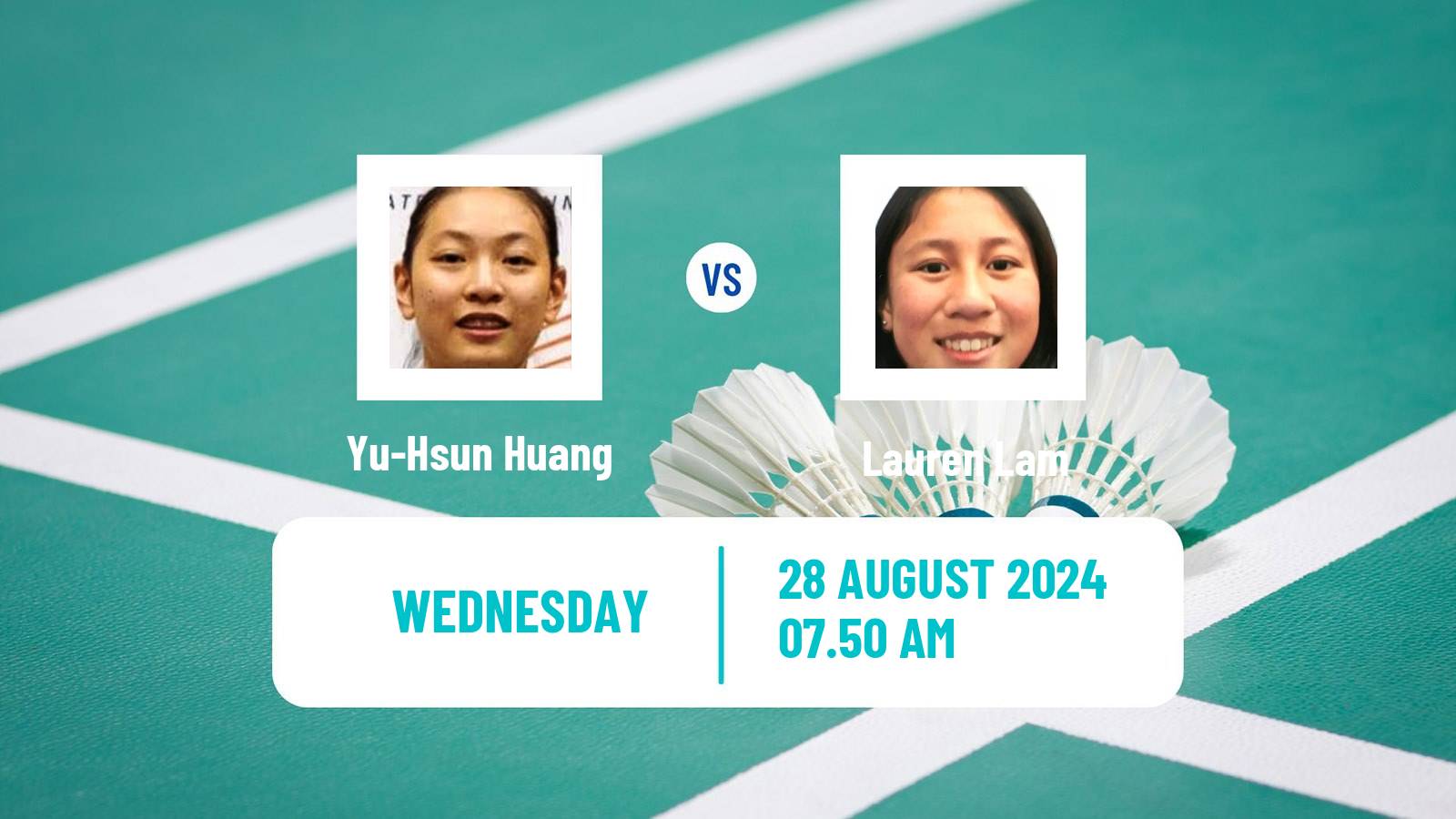 Badminton BWF World Tour Korea Open Women Yu-Hsun Huang - Lauren Lam