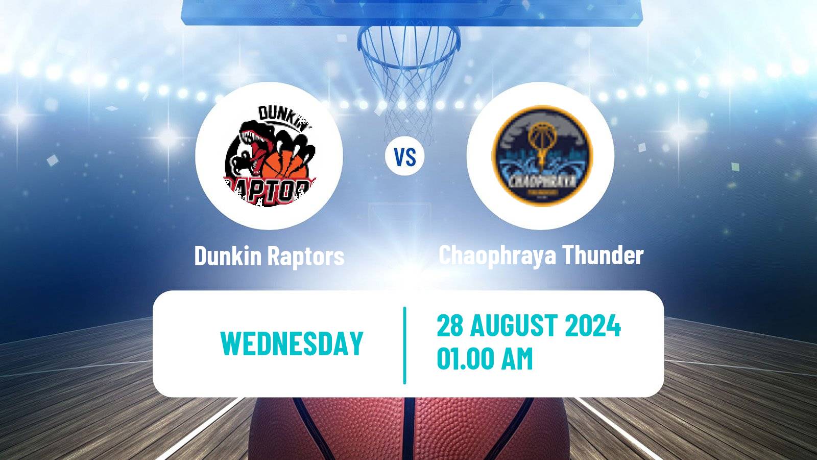 Basketball Thai TBL Dunkin Raptors - Chaophraya Thunder