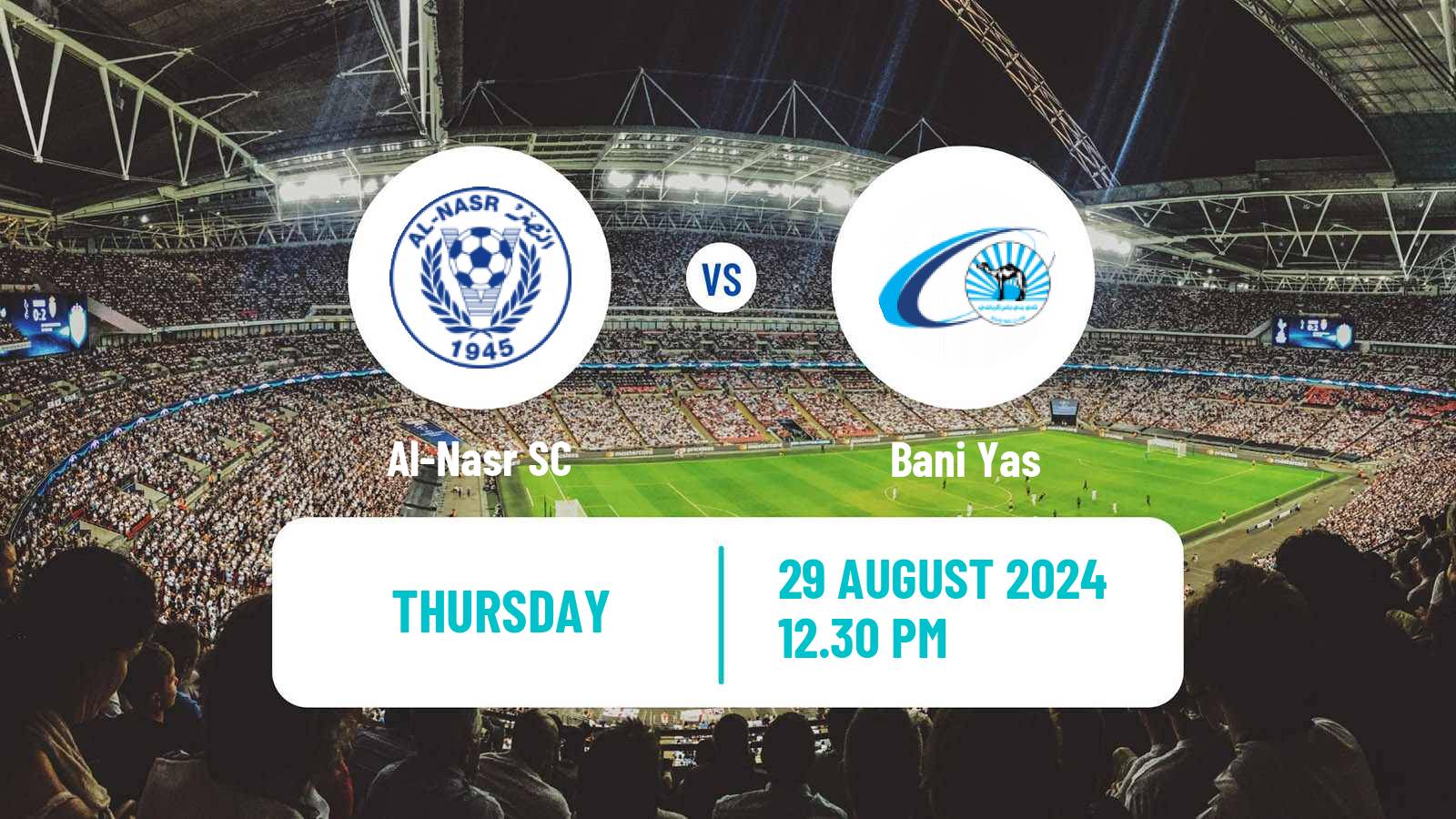 Soccer UAE Football League Al-Nasr - Bani Yas