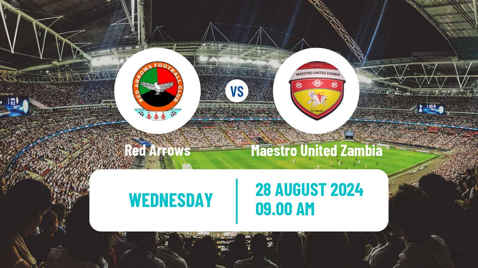 Soccer Zambian Premier League Red Arrows - Maestro United Zambia