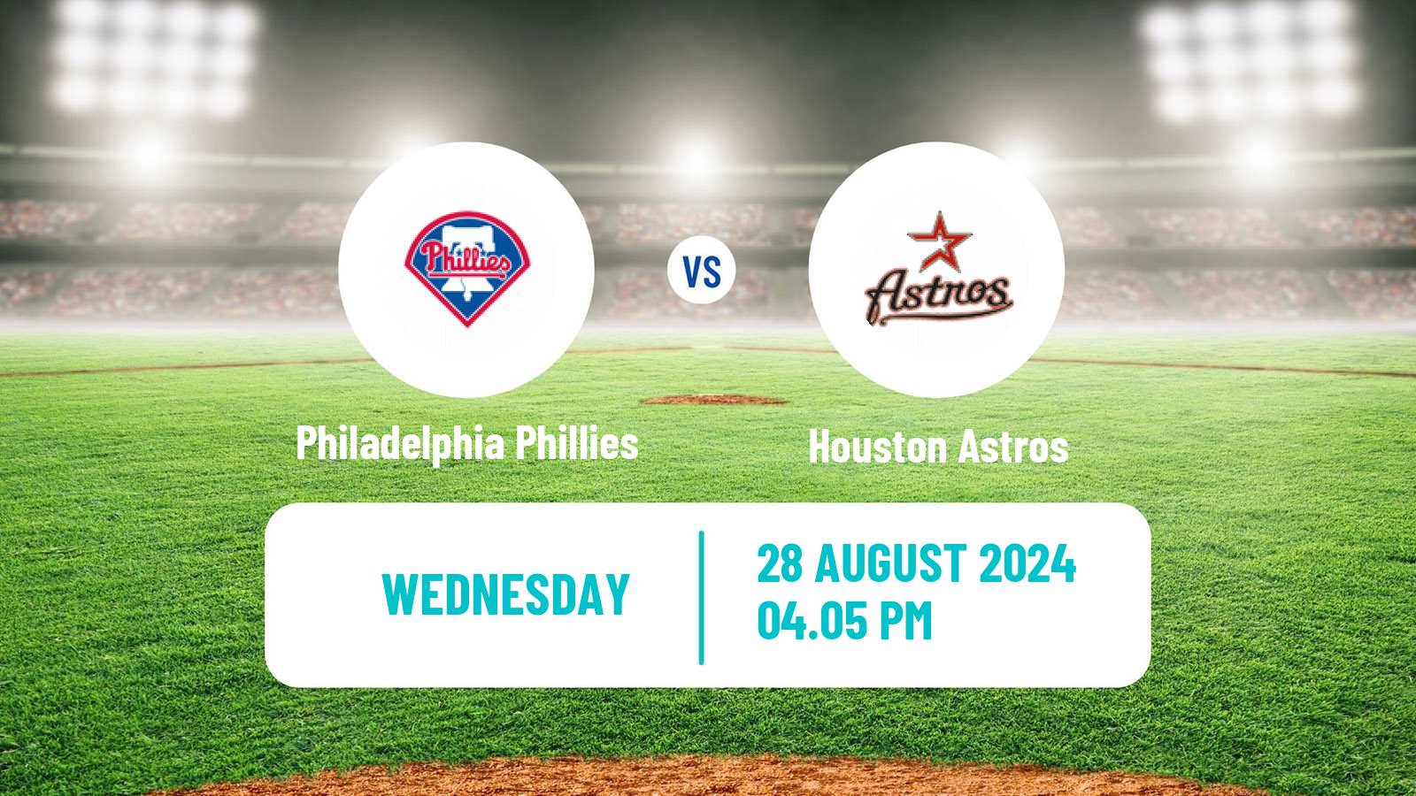 Baseball MLB Philadelphia Phillies - Houston Astros