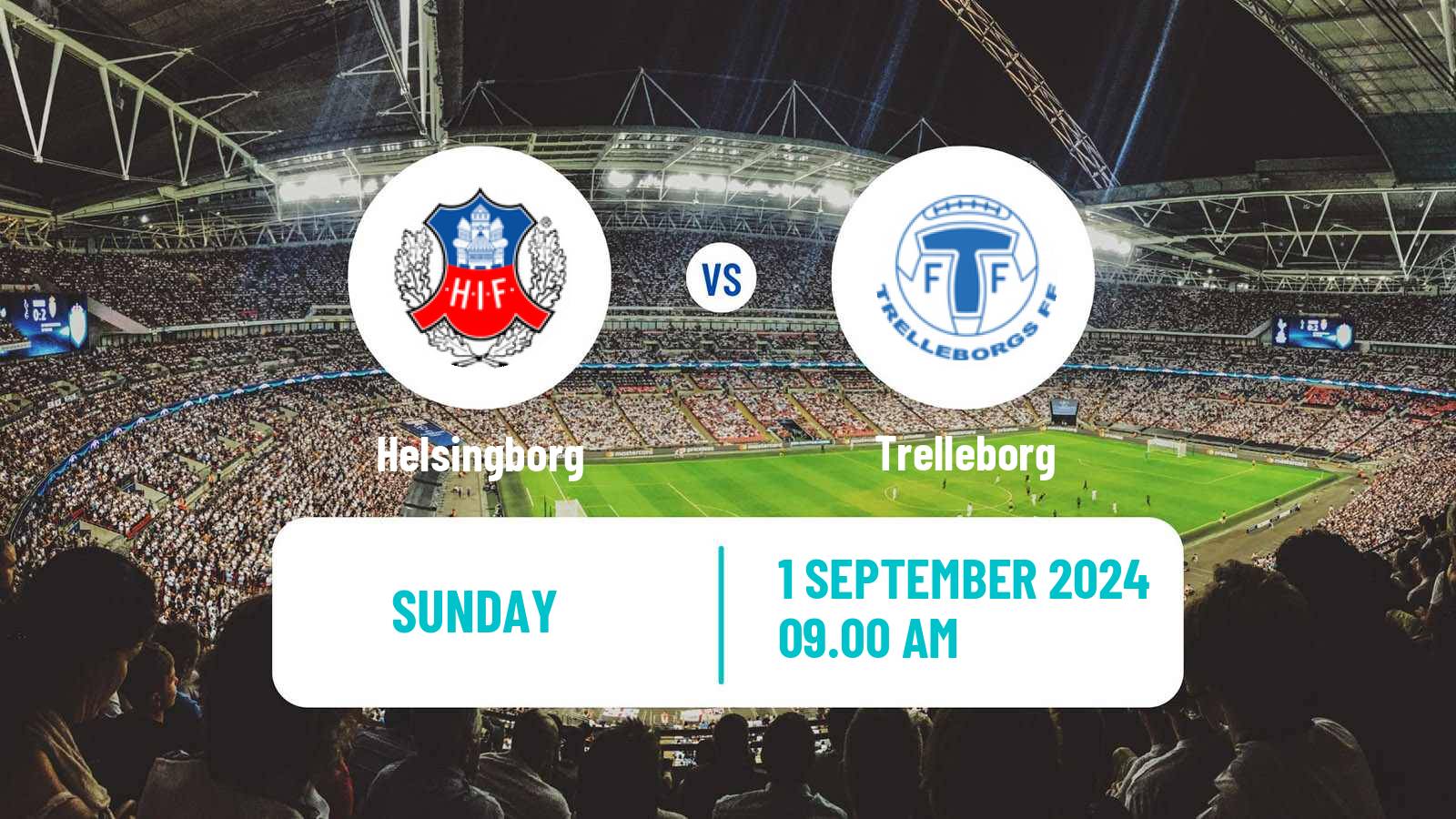 Soccer Swedish Superettan Helsingborg - Trelleborg