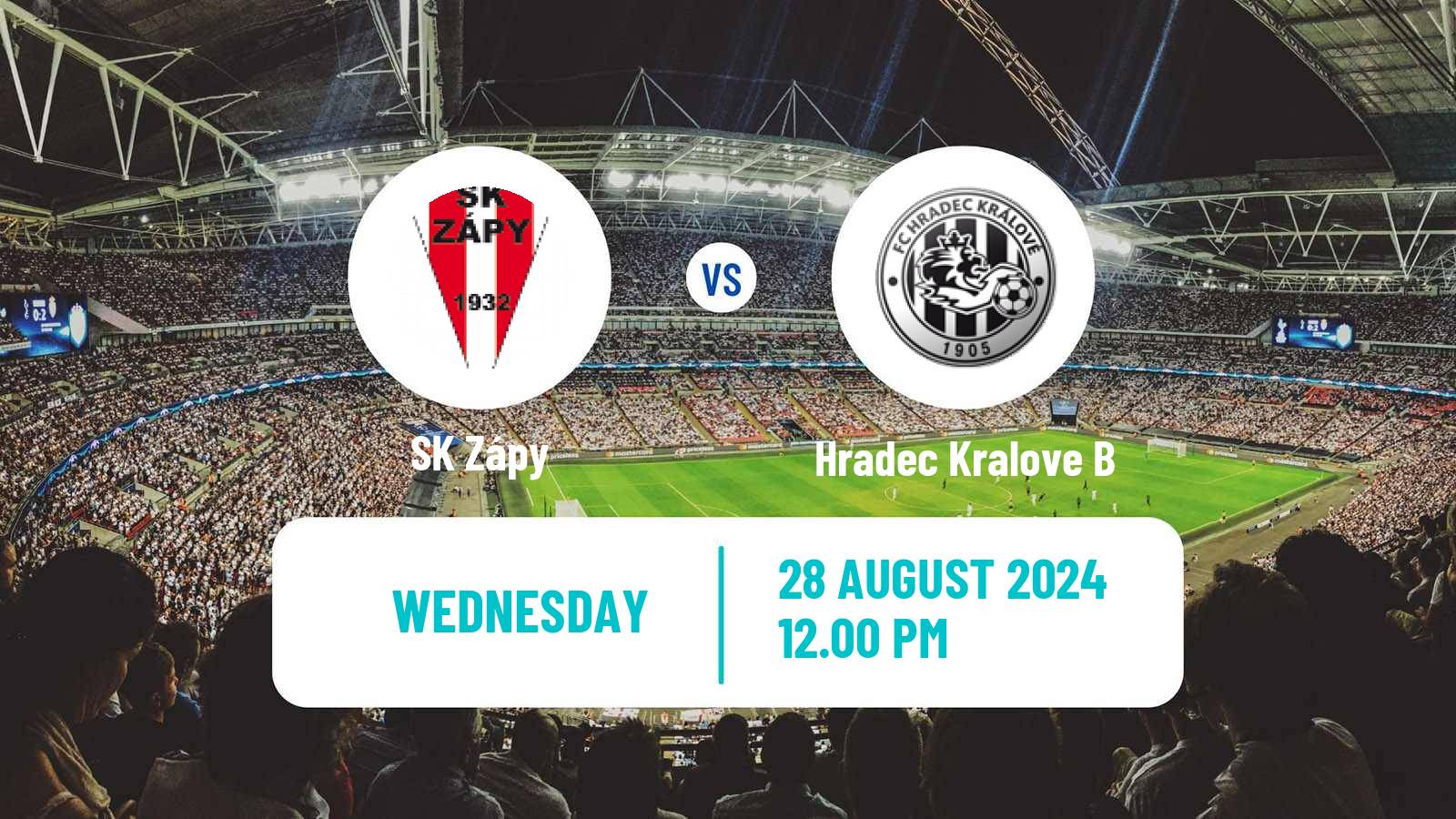 Soccer Czech CFL Group B Zápy - Hradec Kralove B