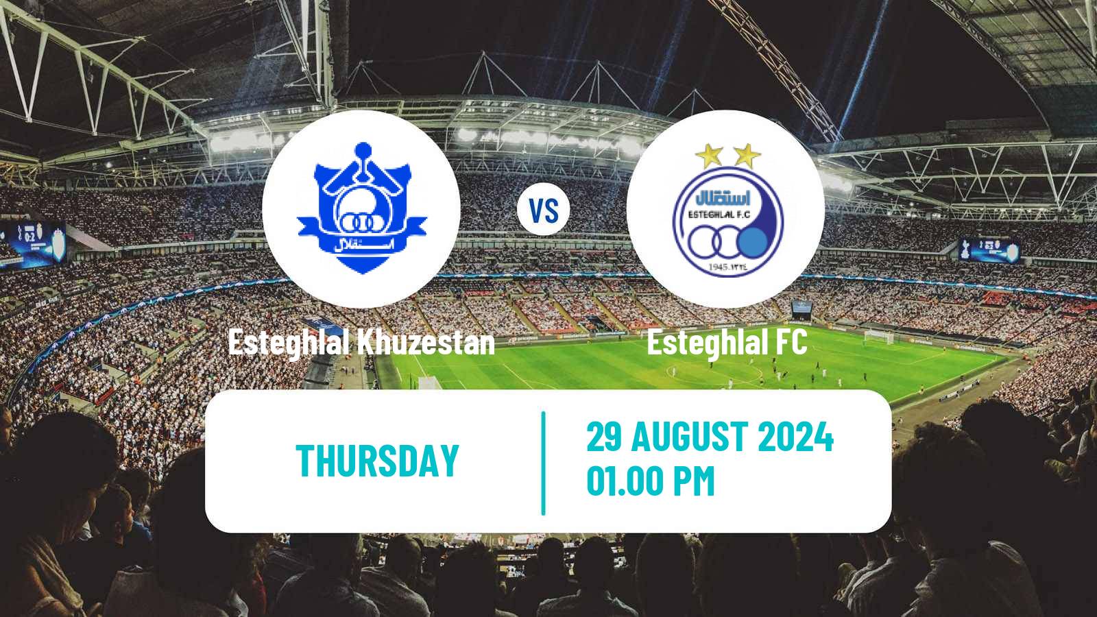 Soccer Iran Pro League Esteghlal Khuzestan - Esteghlal