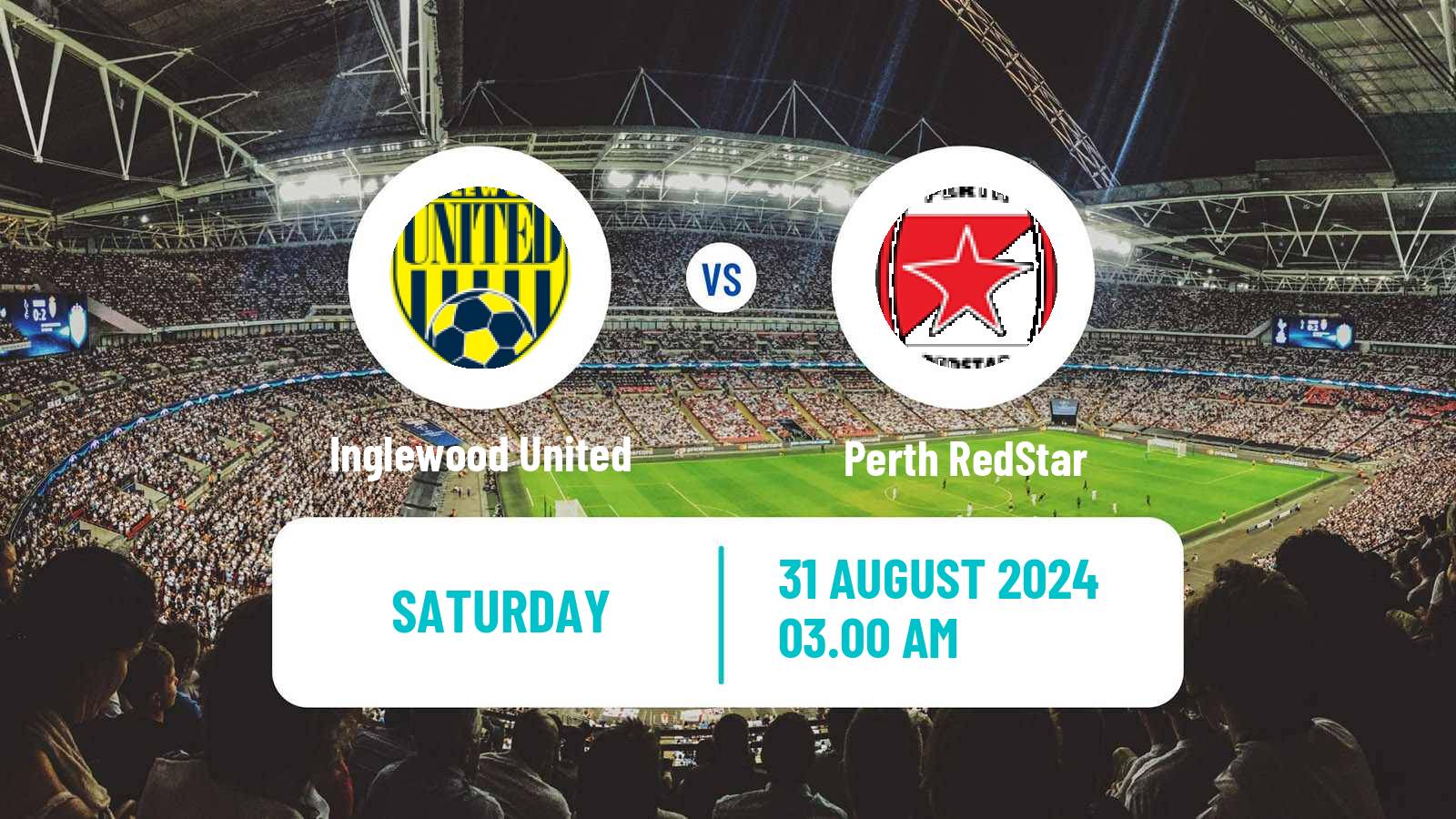 Soccer Australian NPL Western Australia Inglewood United - Perth RedStar