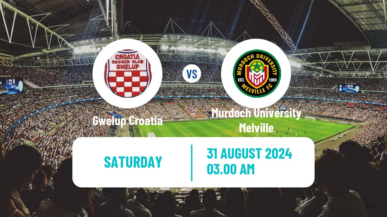 Soccer Australian WA State League Gwelup Croatia - Murdoch University Melville