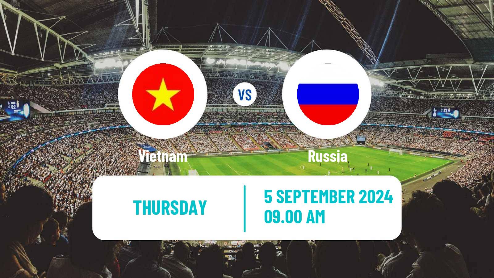 Soccer Friendly Vietnam - Russia