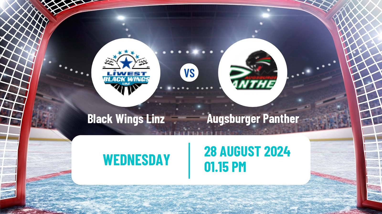 Hockey Club Friendly Ice Hockey Black Wings Linz - Augsburger Panther