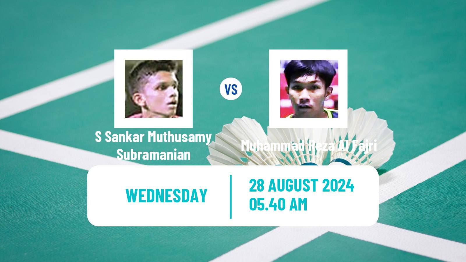 Badminton BWF World Tour Indonesia Masters 2 Men S Sankar Muthusamy Subramanian - Muhammad Reza Al Fajri