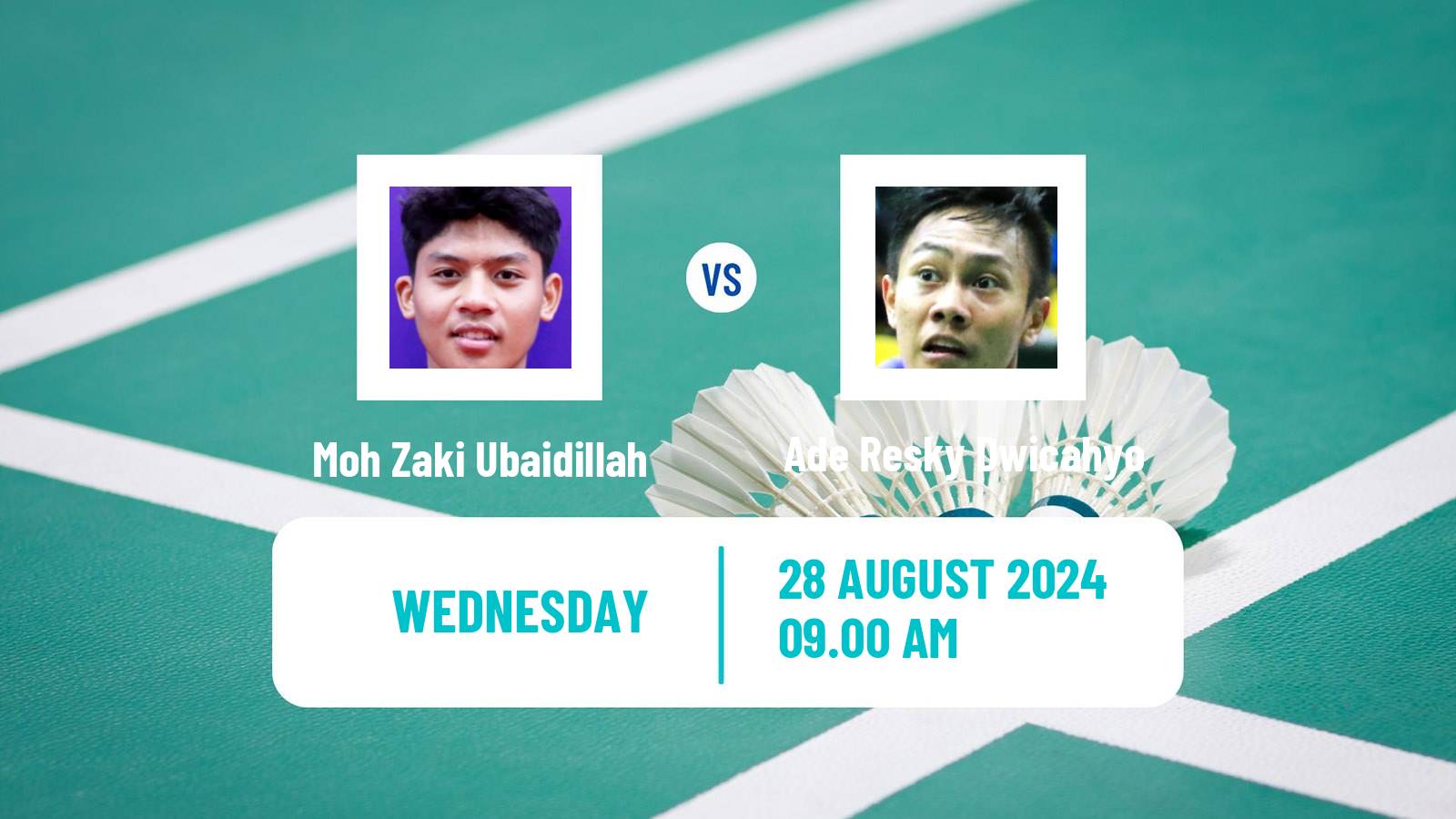 Badminton BWF World Tour Indonesia Masters 2 Men Moh Zaki Ubaidillah - Ade Resky Dwicahyo