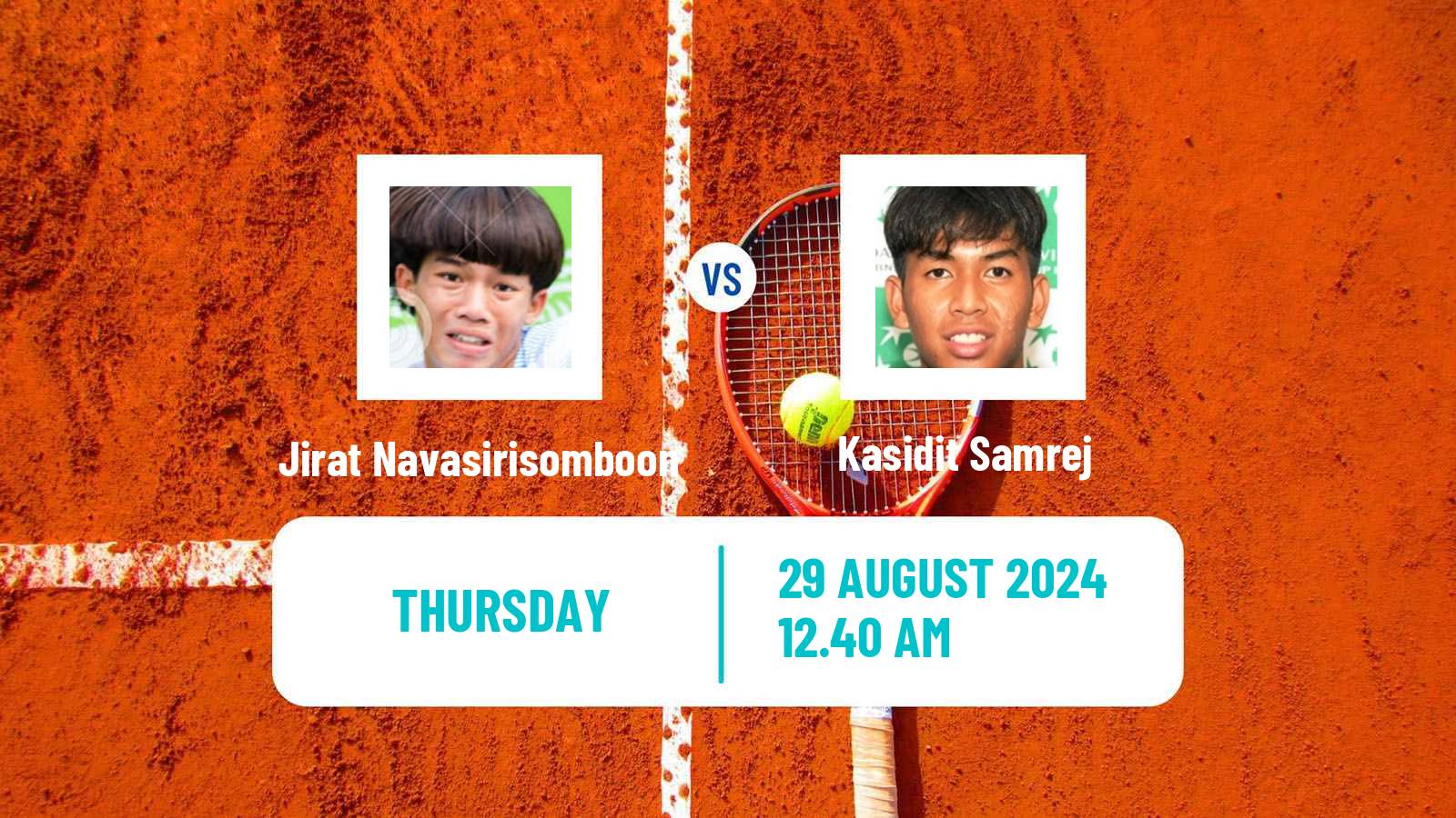 Tennis ITF M25 Nakhon Si Thammarat Men Jirat Navasirisomboon - Kasidit Samrej