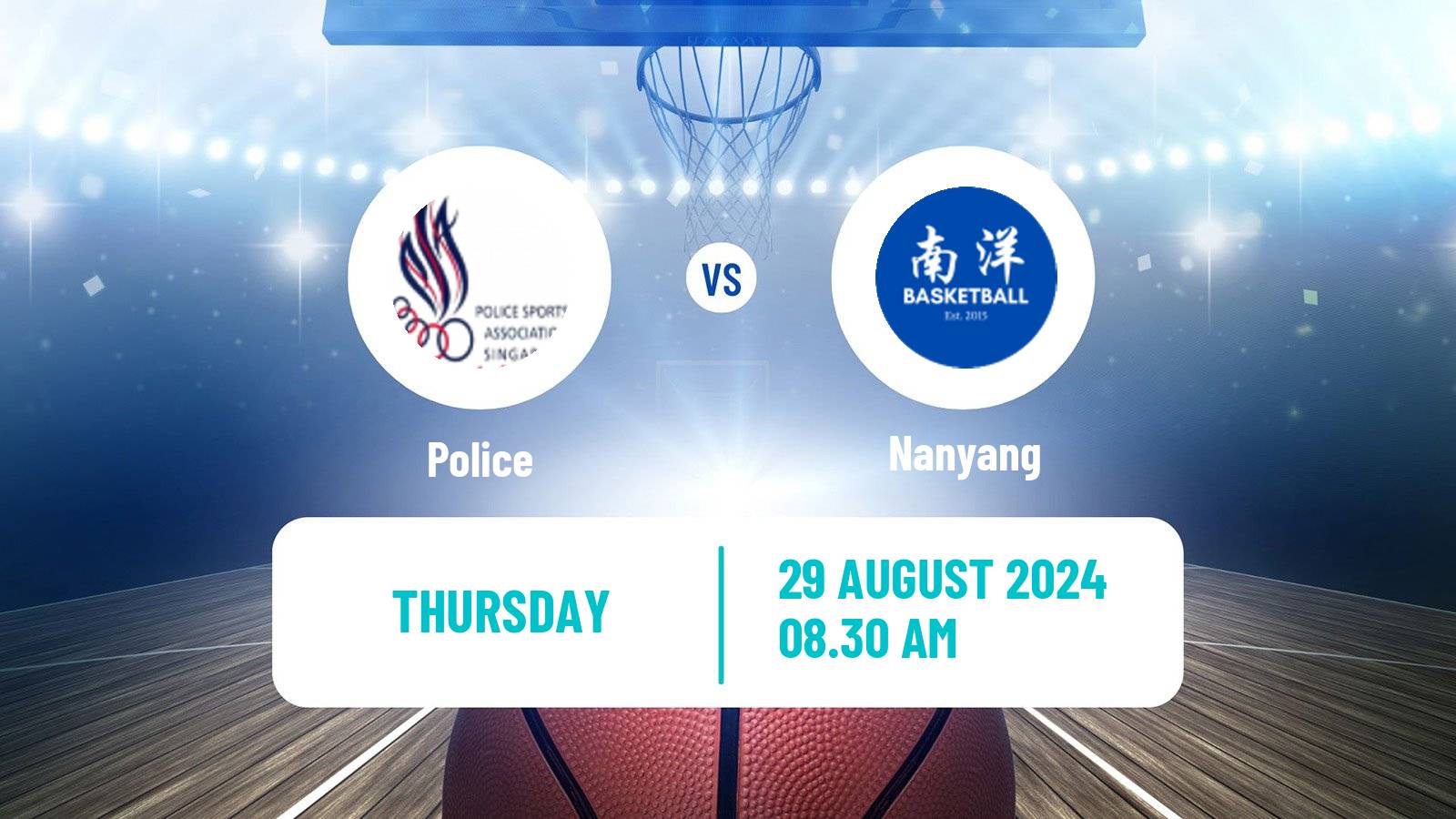 Basketball Singapore NBL Police - Nanyang