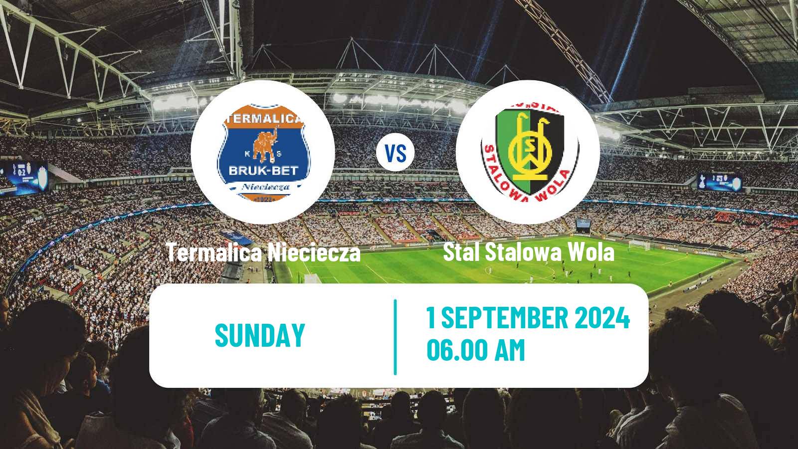 Soccer Polish Division 1 Termalica Nieciecza - Stal Stalowa Wola