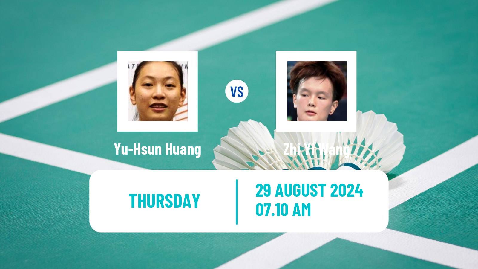 Badminton BWF World Tour Korea Open Women Yu-Hsun Huang - Zhi Yi Wang