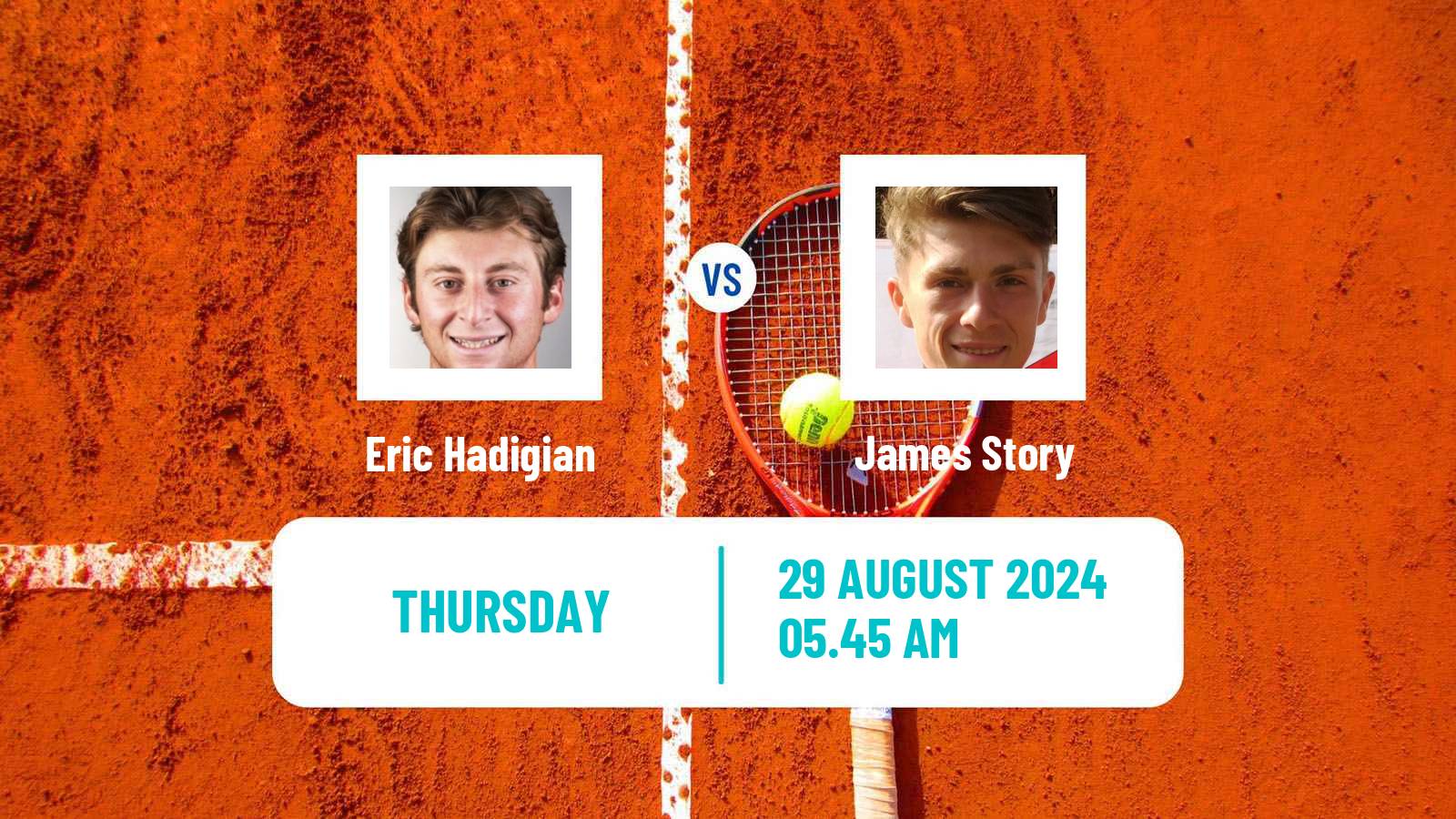 Tennis ITF M15 Monastir 35 Men Eric Hadigian - James Story