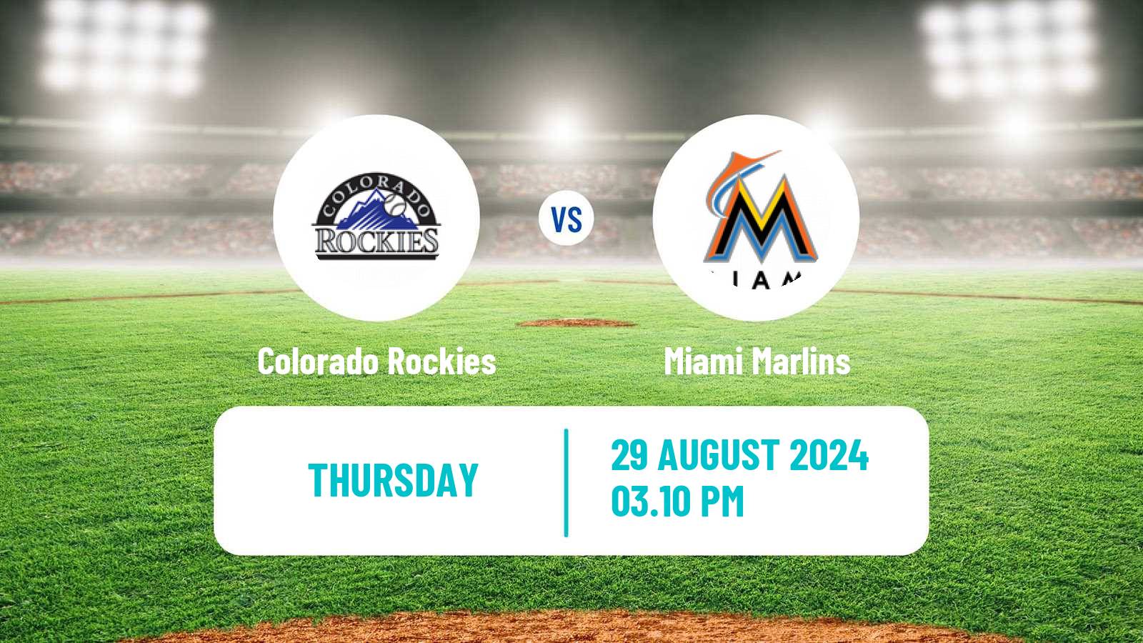 Baseball MLB Colorado Rockies - Miami Marlins