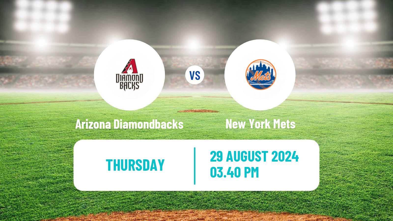 Baseball MLB Arizona Diamondbacks - New York Mets