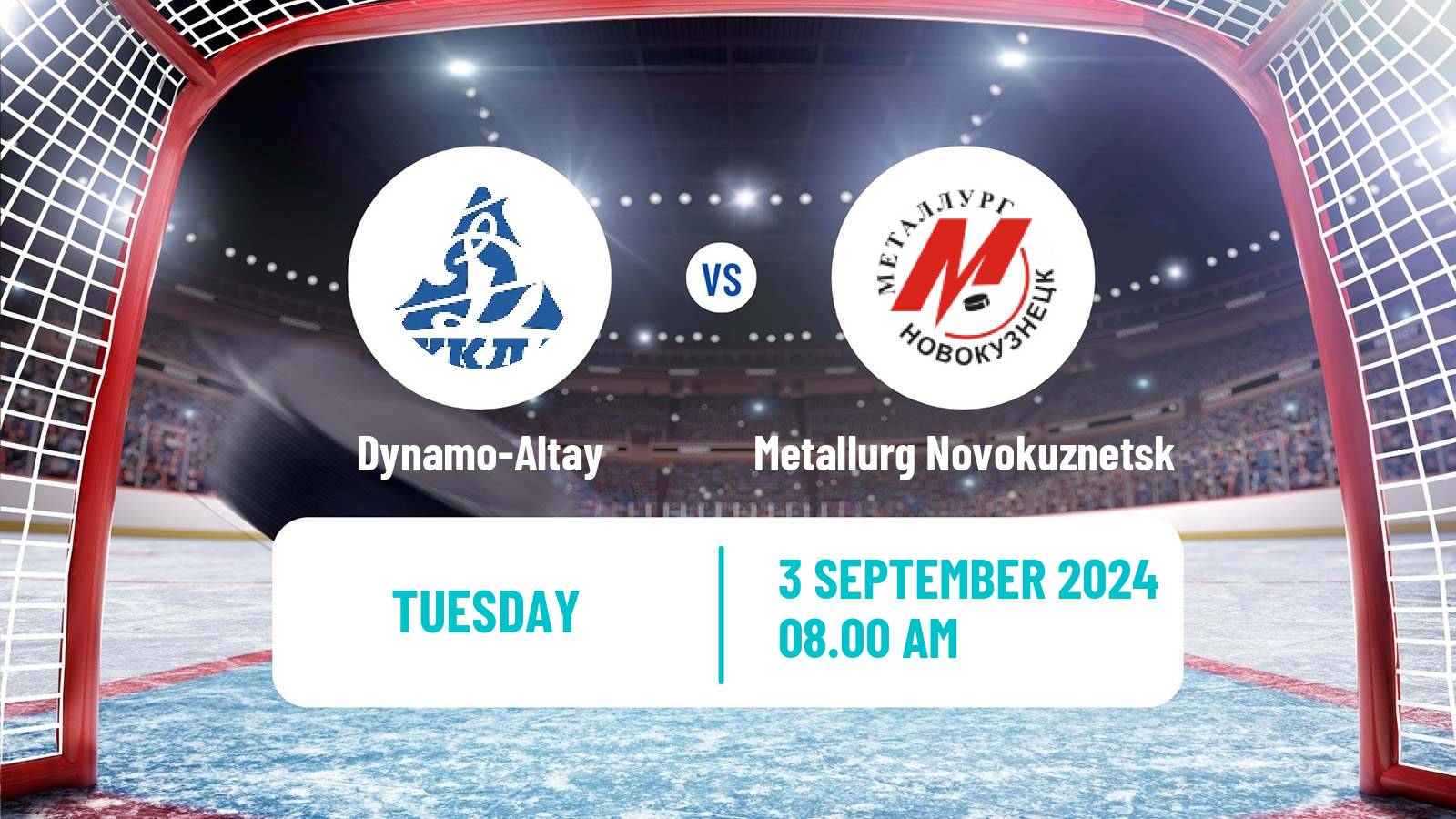 Hockey VHL Dynamo-Altay - Metallurg Novokuznetsk