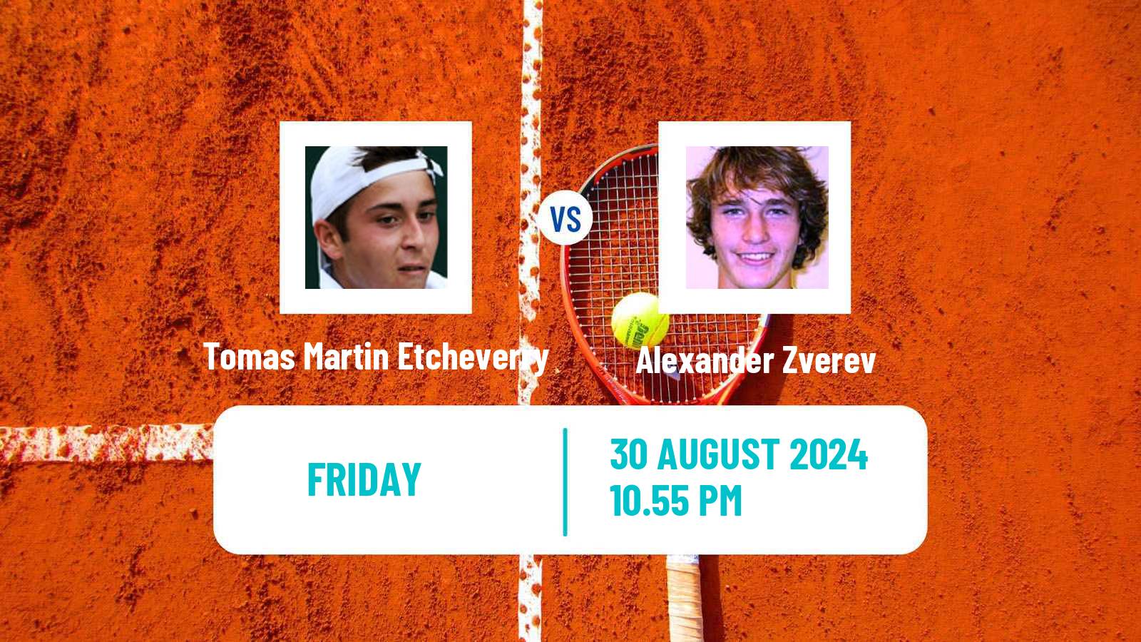 Tennis ATP US Open Tomas Martin Etcheverry - Alexander Zverev