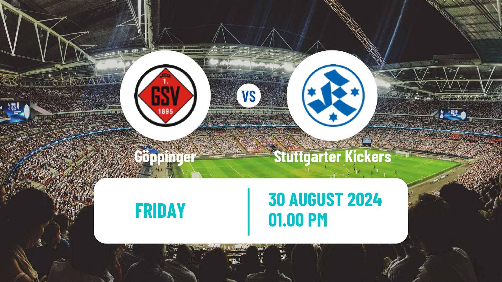 Soccer German Regionalliga Sudwest Göppinger - Stuttgarter Kickers