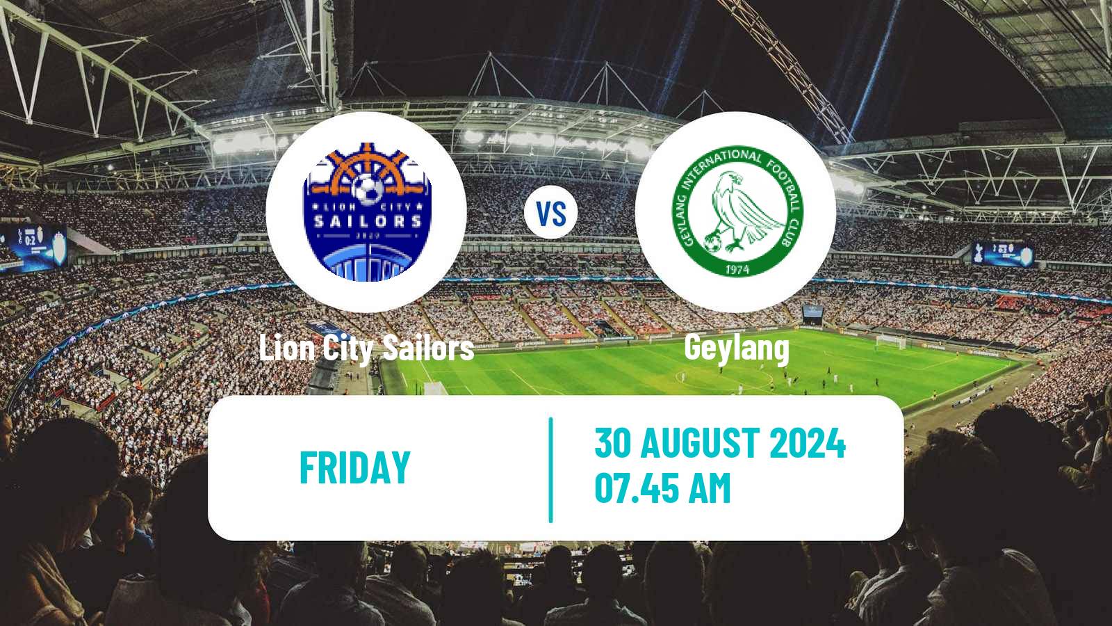 Soccer Singapore Premier League Lion City Sailors - Geylang