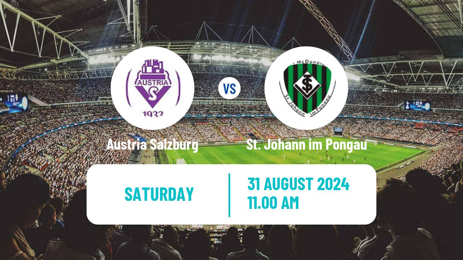 Soccer Austrian Regionalliga West Austria Salzburg - St. Johann im Pongau