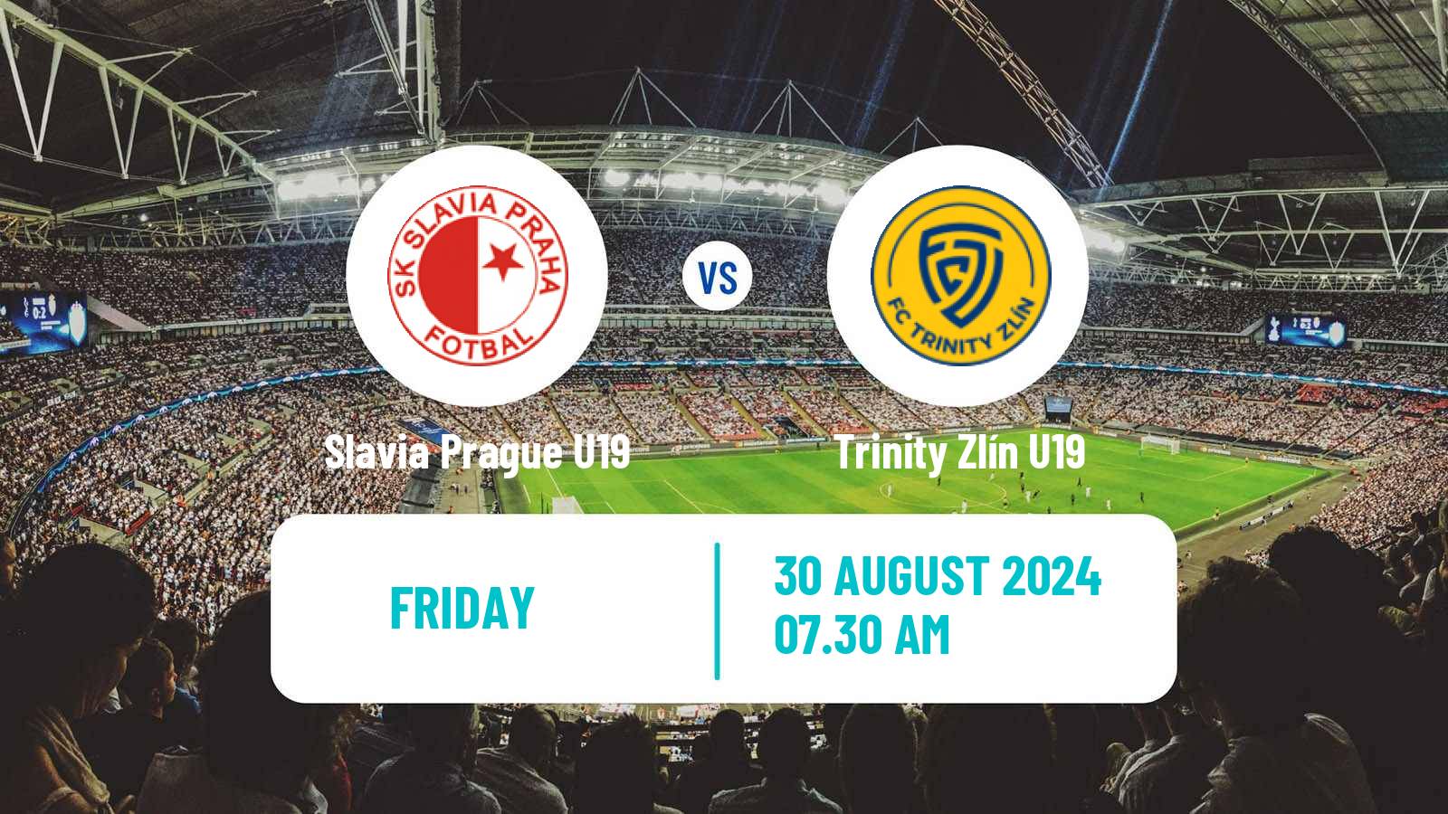 Soccer Czech U19 League Slavia Prague U19 - Trinity Zlín U19