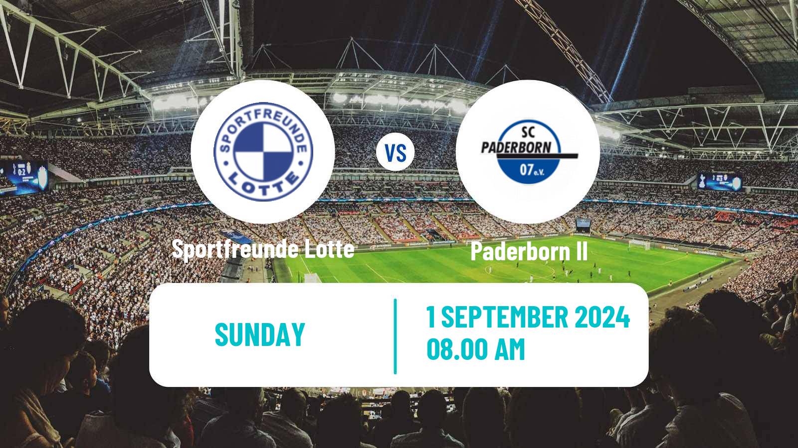 Soccer German Regionalliga West Sportfreunde Lotte - Paderborn II