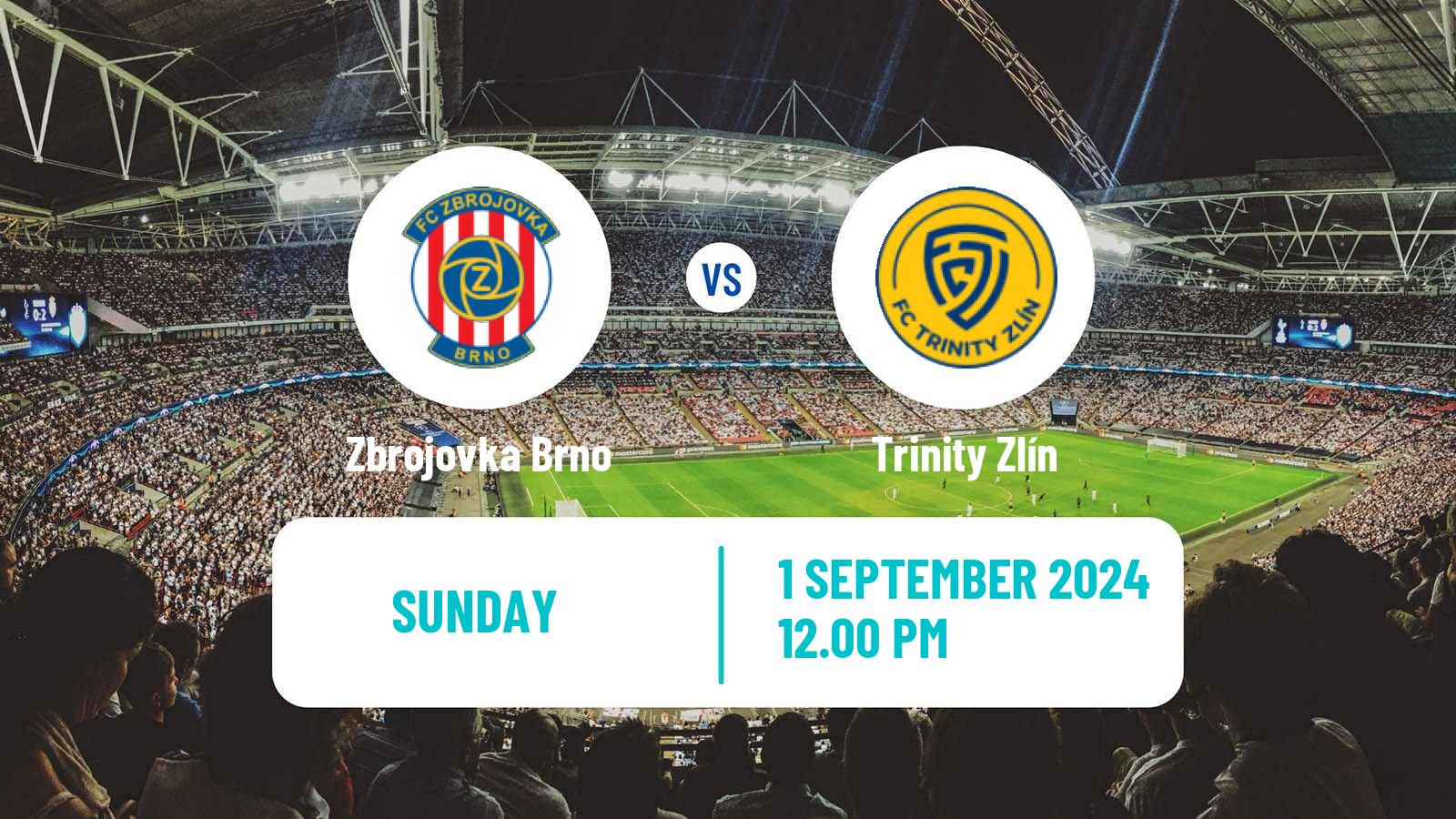 Soccer Czech Division 2 Zbrojovka Brno - Trinity Zlín