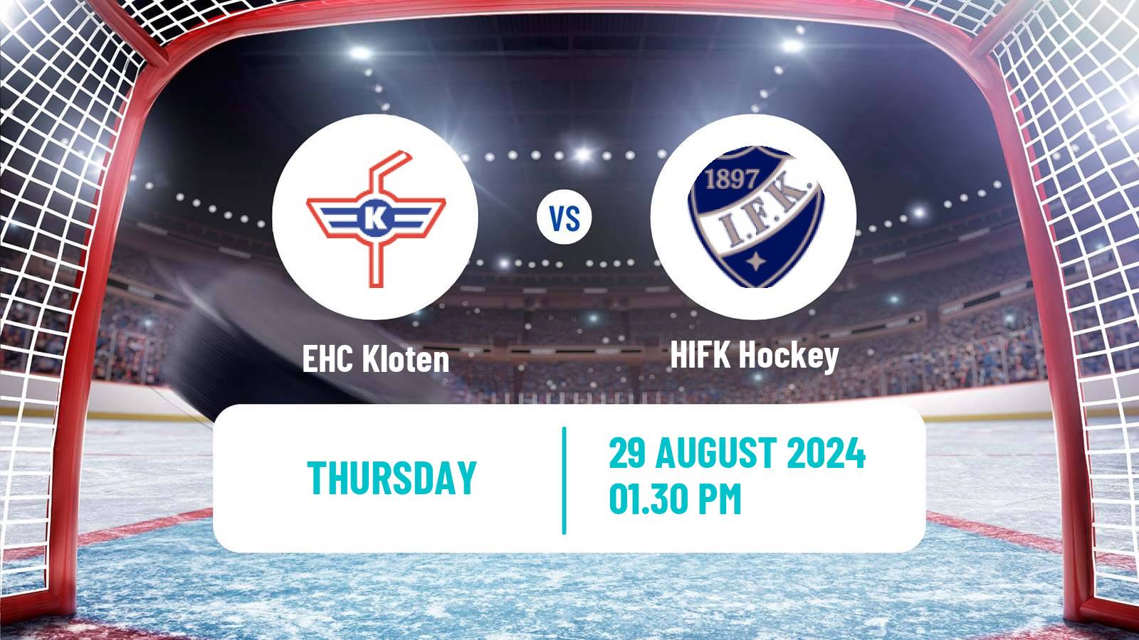 Hockey Club Friendly Ice Hockey EHC Kloten - HIFK